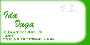 ida duga business card